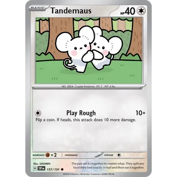 Karetní hra Tandemaus 157/191 - Surging Sparks Typ karty: Reverse Holo