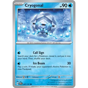 Sběratelská karetní hra Cryogonal 047/191 - Surging Sparks Typ karty: Non-Holo