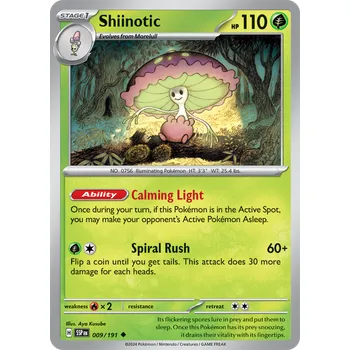 Sběratelská karetní hra Shiinotic 009/191 - Surging Sparks Typ karty: Non-Holo