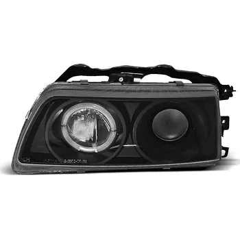 Přední světlomet TUNING-TEC Přední světla Honda CRX 88-89 Angel Eyes - černé