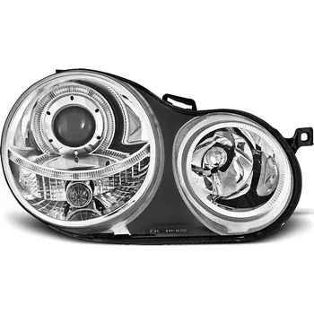 Přední světlomet TUNING-TEC Přední světla VW Polo 9N 02-05 Angel Eyes - chrom