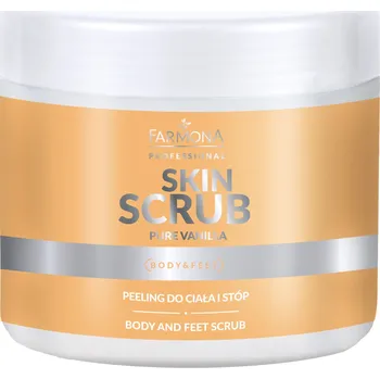 Tělový peeling Farmona skin scrub pure vanilla peeling na tělo a nohy vanilka 500 g