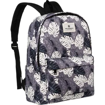 Městský školní batoh z odolného polyesteru s rostlinným vzorem Barva (Varianta): 3