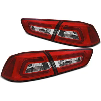 Zadní světlomet TUNING-TEC Zadní světla Mitsubishi Lancer 8 sedan 08-11 - červené/bílé LED BAR