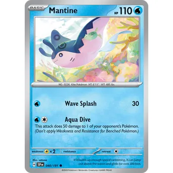 Karetní hra Mantine 040/191 - Surging Sparks Typ karty: Non-Holo