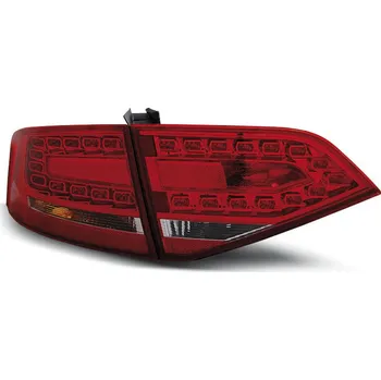 Zadní světlomet TUNING-TEC Zadní světla Audi A4 B8 8K Lim. 07+ - červené/krystal LED