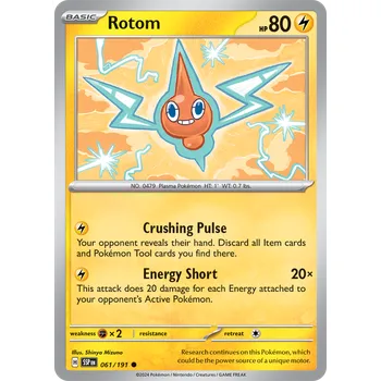 Sběratelská karetní hra Rotom 061/191 - Surging Sparks Typ karty: Non-Holo