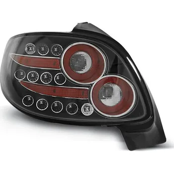 Zadní světlomet TUNING-TEC Zadní světla Peugeot 206 98-07 - krystal/černé LED 1