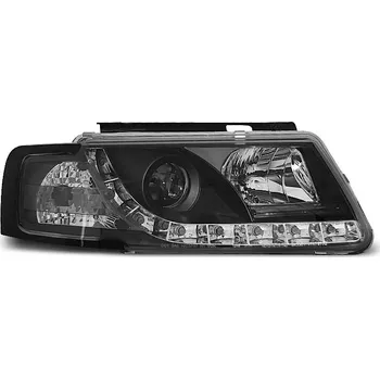Přední světlomet TUNING-TEC Přední světla VW Passat B5 3B 96-00 s denním svícením + RL - černé