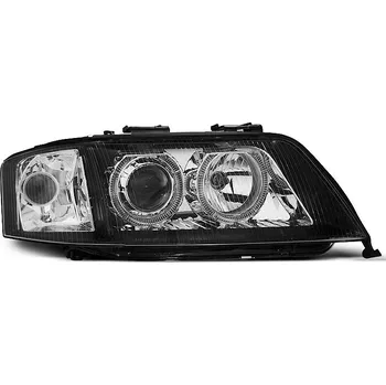 Přední světlomet TUNING-TEC Přední světla Audi A6 99-01 - černé Angel Eyes XENON D2S