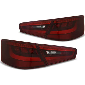 Zadní světlomet TUNING-TEC Zadní světla Audi A3 8V 3D HATCHBACK 12-16 červené/krystal LED