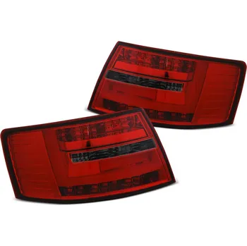 Zadní světlomet TUNING-TEC Zadní světla Audi A6 C6 04-08 sedan - červená/kouřová LED BAR 7PIN