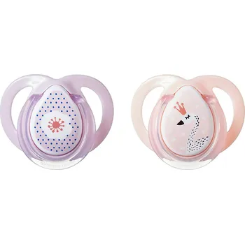 dudlíky Tommee Tippee dudlík Moda Girl C2N (0 - 6 měsíců), 2 ks