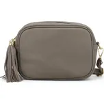 Elegantní dámská kožená crossbody kabelka Liane, taupe