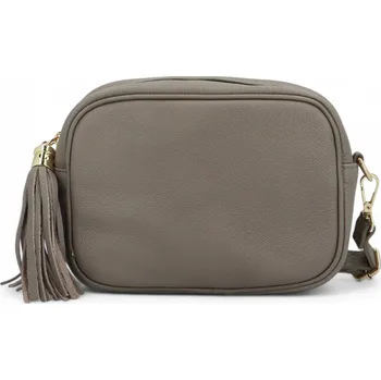Kabelka Elegantní dámská kožená crossbody kabelka Liane, taupe