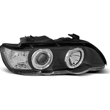 Přední světlomet TUNING-TEC Přední světla BMW X5 99-03 Angel Eyes - černé 1