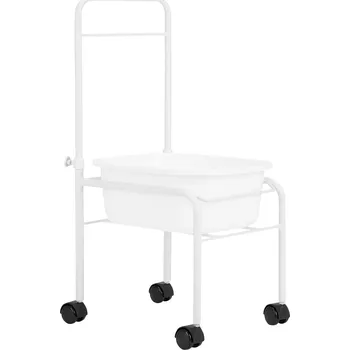 Pedikérské brouzdaliště na kolečkách bílé barvy