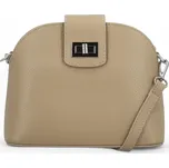 Trendy dámská kožená crossbody kabelka Vivianna, taupe