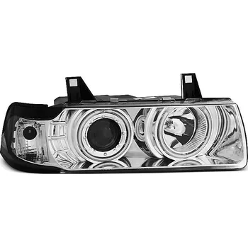 Přední světlomet TUNING-TEC Přední světla BMW E36 91-98 Angel Eyes - sedan, compact, touring - chrom