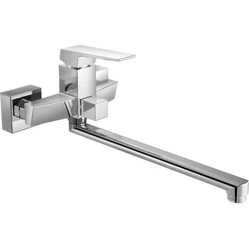 Vodovodní baterie Aqualine nástěnná umyvadlová/vanová baterie RITMO RT015, chrom