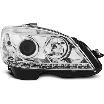 Přední světlomet TUNING-TEC Přední světla Mercedes Benz W204, C-classe 07-10 - chrom DRL