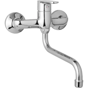 Vodovodní baterie JB Sanitary nástěnná dřezová a umyvadlová baterie TIRA D10 35 30 rozteč 150 mm, trubkové ramínko 200 mm