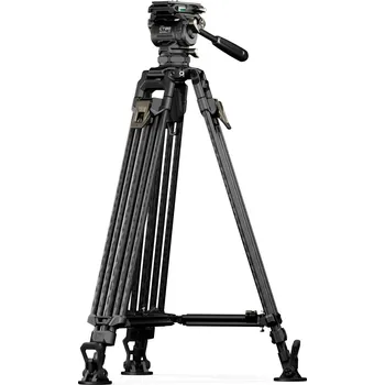 Stativ Tilta 75mm Cine Fluid Head with 2-Stage One Touch Carbon Fiber Tripod Legs (8KG) - Space Gray