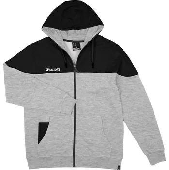 Pánská mikina Mikina s kapucí Spalding Funk Hoody Zipper Jacket 40221811-greyelangeblack Velikost L