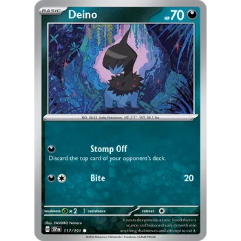 Sběratelská karetní hra Deino 117/191 - Surging Sparks Typ karty: Non-Holo