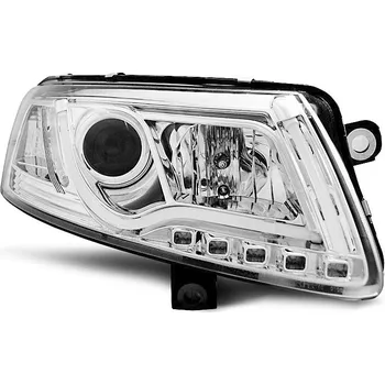 Přední světlomet TUNING-TEC Přední světla Audi A6 04-07 s denním svícením - chrom TRUE DRL