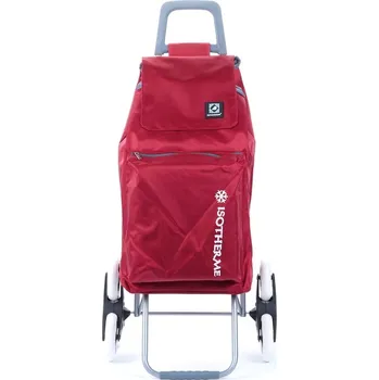 Nákupní taška Velká nákupní taška na 6 kolečkách s termokapsou 50l Madisson A22030 červená