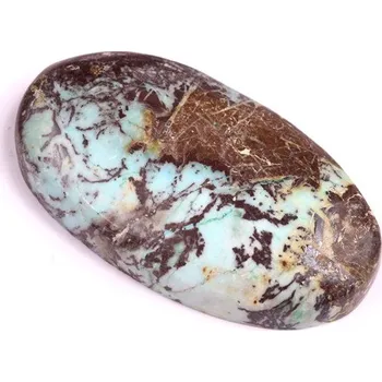 Přírodní kámen Kabošon Azurite Tourquise č.3086 (37x21x7mm)