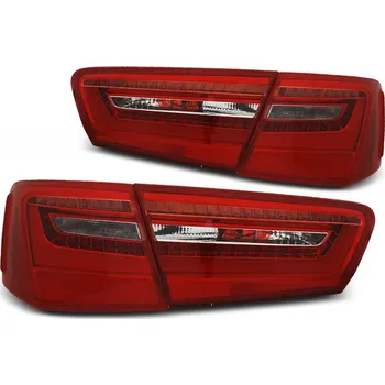 Zadní světlomet TUNING-TEC Zadní světla Audi A6 C7 11-14 sedan červené/krystal LED BAR