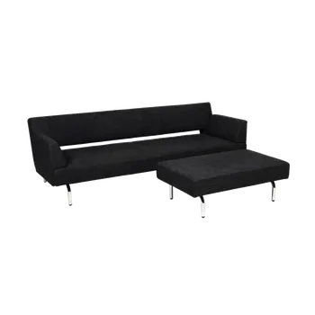 Pohovka Just, podnože chrom, Čalounění Camira Flax FYR16