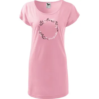Dámské tričko DOBRÝ TRIKO Dámské tričko/šaty Družička kruh Velikost: XL, Barva: Růžová