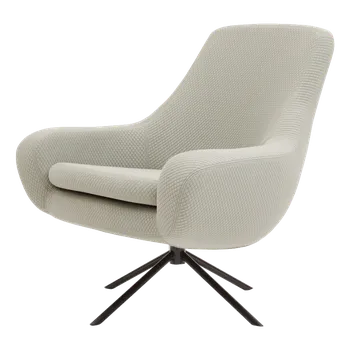 Křeslo Noomi, Čalounění Eco Cotton 517 dark lilac, podnože bílá