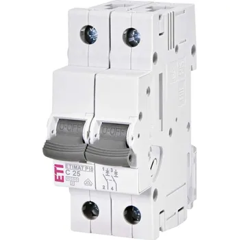 Jistič 001901232 Jistič ETIMAT P10 C 2p 25A 10kA, ETI