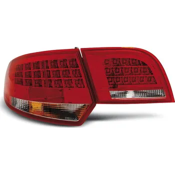Zadní světlomet TUNING-TEC Zadní světla Audi A3 8P 03-08 SPORTBACK červená/krystal LED 1