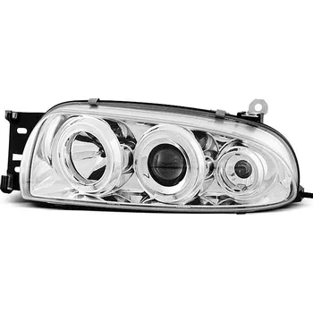 Přední světlomet TUNING-TEC Přední světla Ford Fiesta MK4 95-99 Angel Eyes - chrom