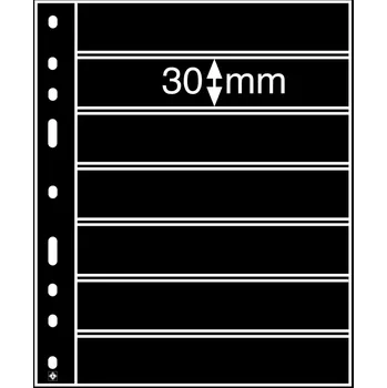 Obal pro sběratelský předmět Leuchtturm OPTIMA 7 S listy - černé (bal. 10 ks)