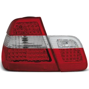 Zadní světlomet TUNING-TEC Zadní světla BMW E46 Lim. 02-04 - krystal/červené LED