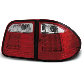 Zadní světlomet TUNING-TEC Zadní světla Mercedes Benz W210 Combi E-Klasse 93-00 - krystal/červené LED