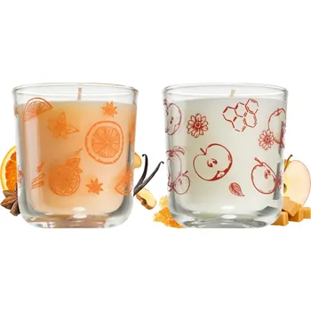 Svíčka Santini Zvýhodněný set vonných svíček - Spiced Orange Apple & Golden Apple