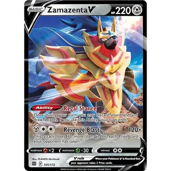Karetní hra Zamazenta V - 105/172 - Brilliant Stars
