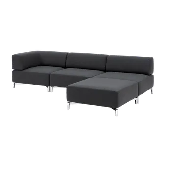 Křeslo Planet, Čalounění Valencia 265 Orange, podnože bílá, Rozměr Planet pouf 95x95x42 cm