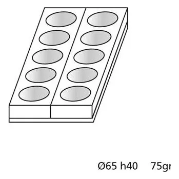 Forma na pečení FORMA NA MONOPORCE KOLEČKO 10 ks