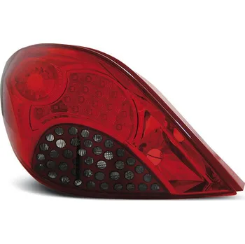 Zadní světlomet TUNING-TEC Zadní světla Peugeot 207 06-09 htb. - kouřové/červené LED