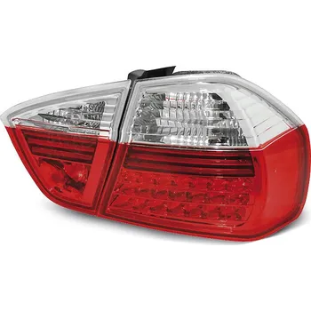 Zadní světlomet TUNING-TEC Zadní světla BMW E90 05-08 sedan - krystal/červené LED