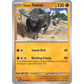 Sběratelská karetní hra Paldean Tauros 101/191 - Surging Sparks Typ karty: Non-Holo
