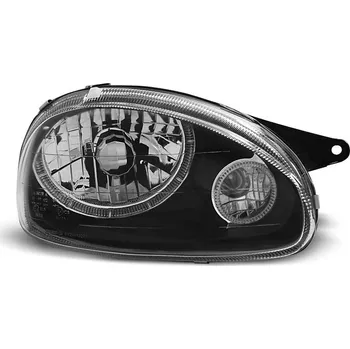 Přední světlomet TUNING-TEC Přední světla Opel Corsa B 93-00 Angel Eyes - černé